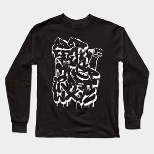 Graffiti Alphabet #6 white Long Sleeve T-Shirt